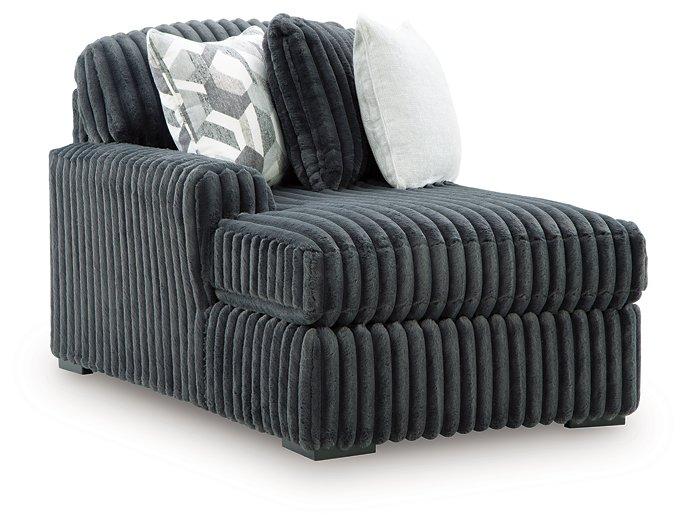 Midnight-Madness Sectional with Chaise - Aras Mattress And Furniture(Las Vegas, NV)