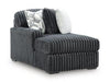 Midnight-Madness Sectional with Chaise - Aras Mattress And Furniture(Las Vegas, NV)