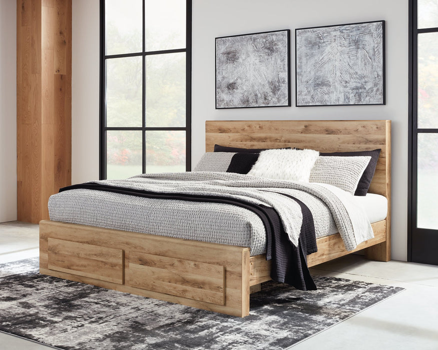 Hyanna Panel Storage Bed - Aras Mattress And Furniture(Las Vegas, NV)