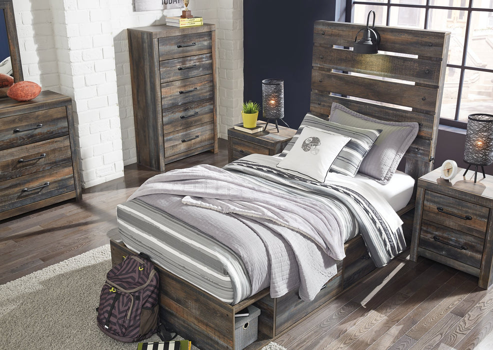 Drystan Bed with 4 Storage Drawers - Aras Mattress And Furniture(Las Vegas, NV)