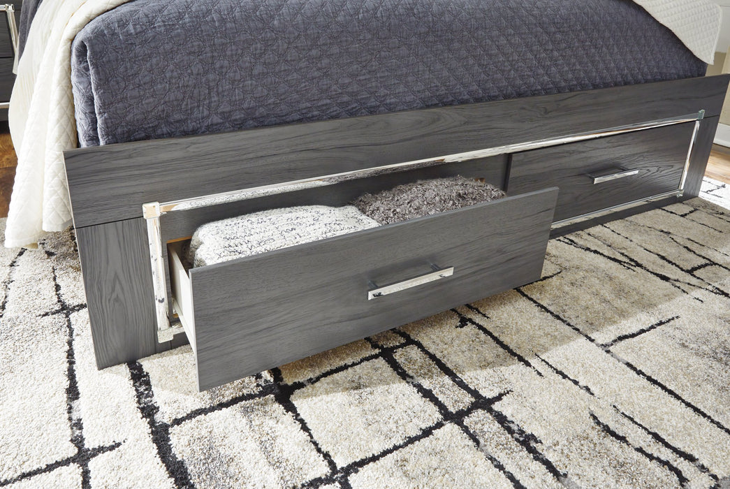 Lodanna Bed with 2 Storage Drawers - Aras Mattress And Furniture(Las Vegas, NV)