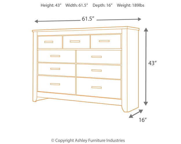 Zelen Dresser and Mirror - Aras Mattress And Furniture(Las Vegas, NV)