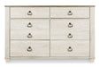 Willowton Dresser and Mirror - Aras Mattress And Furniture(Las Vegas, NV)