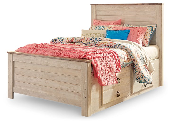 Willowton Bed with 2 Storage Drawers - Aras Mattress And Furniture(Las Vegas, NV)