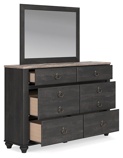 Nanforth Dresser and Mirror - Aras Mattress And Furniture(Las Vegas, NV)