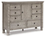 Harrastone Dresser and Mirror - Aras Mattress And Furniture(Las Vegas, NV)