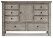 Harrastone Dresser and Mirror - Aras Mattress And Furniture(Las Vegas, NV)