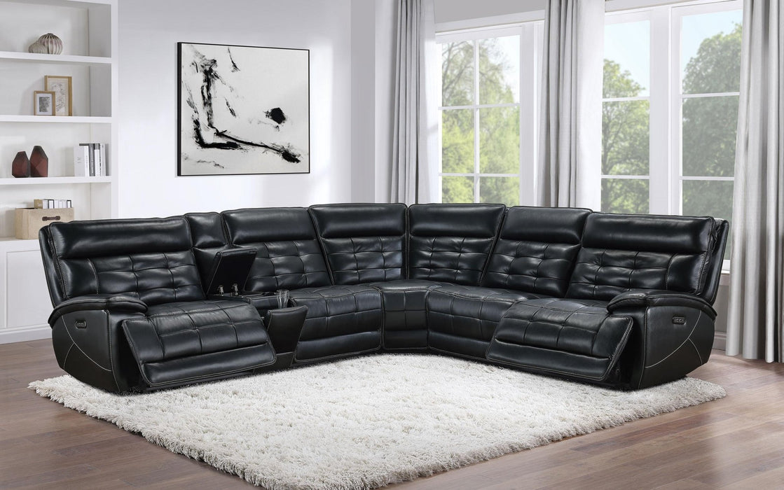 Hewitt Dual Power Reclining Sectional - Aras Mattress And Furniture(Las Vegas, NV)