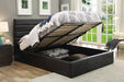 Riverbend Queen Upholstered Storage Bed Black - Aras Mattress And Furniture(Las Vegas, NV)