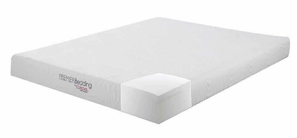 Keegan Queen Memory Foam Mattress White - Aras Mattress And Furniture(Las Vegas, NV)