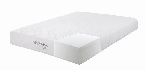 Key Eastern King Memory Foam Mattress White - Aras Mattress And Furniture(Las Vegas, NV)