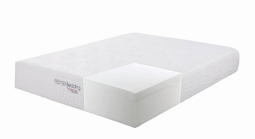 Ian Queen Memory Foam Mattress White - Aras Mattress And Furniture(Las Vegas, NV)