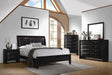 Briana Eastern King Upholstered Panel Bed Black - Aras Mattress And Furniture(Las Vegas, NV)