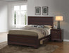 Kauffman California King Storage Bed Dark Cocoa - Aras Mattress And Furniture(Las Vegas, NV)