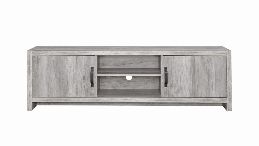 Burke 2-drawer TV Console Grey Driftwood - Aras Mattress And Furniture(Las Vegas, NV)