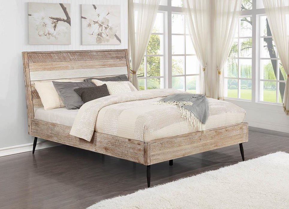 Marlow Queen Platform Bed Rough Sawn Multi - Aras Mattress And Furniture(Las Vegas, NV)