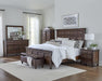 Avenue Queen Panel Bed Weathered Burnished Brown - Aras Mattress And Furniture(Las Vegas, NV)