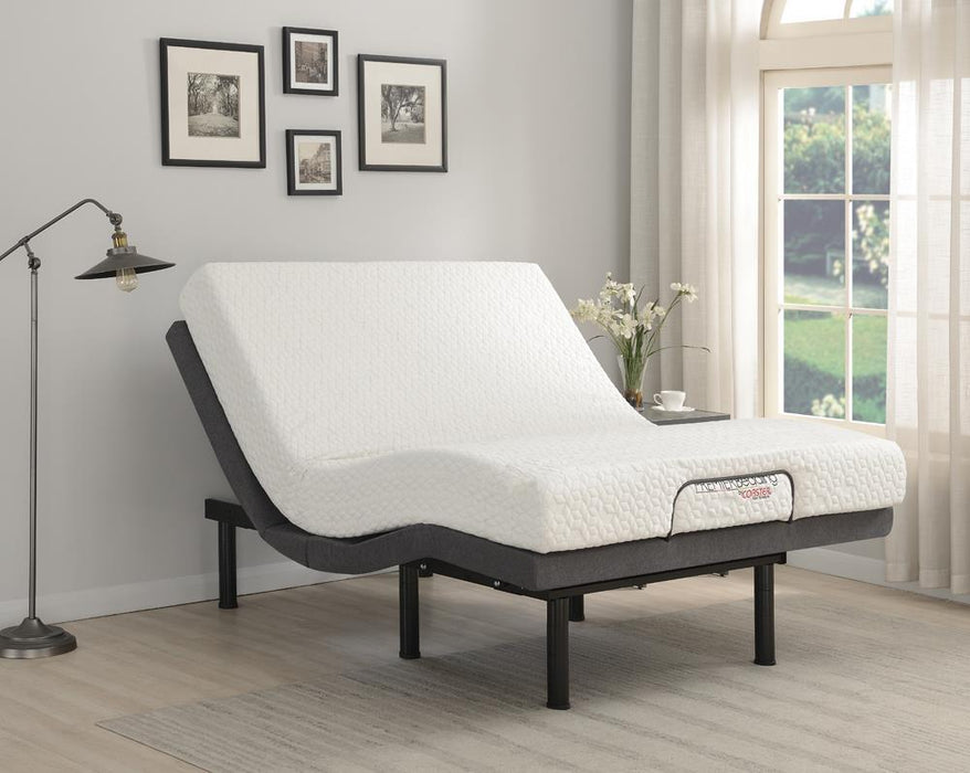 Clara Full Adjustable Bed Base Grey and Black - Aras Mattress And Furniture(Las Vegas, NV)