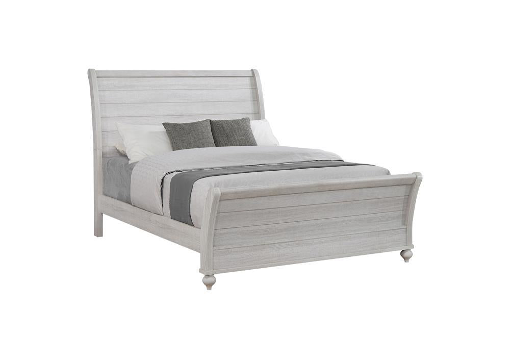 Stillwood Queen Sleigh Panel Bed Vintage Linen - Aras Mattress And Furniture(Las Vegas, NV)