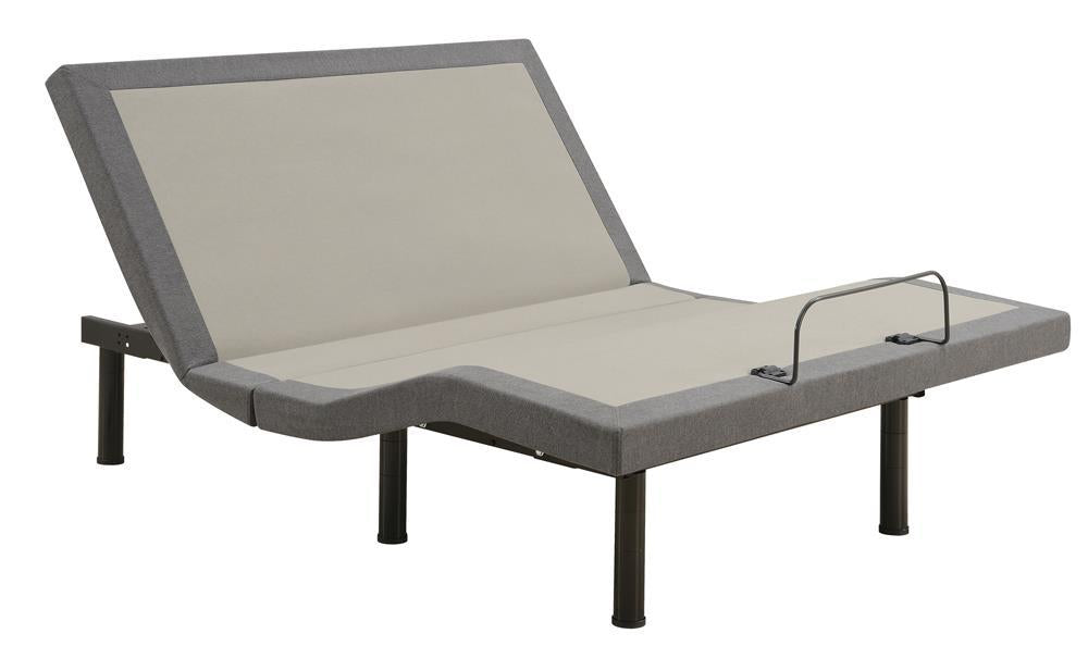 Negan California King Adjustable Bed Base Grey and Black - Aras Mattress And Furniture(Las Vegas, NV)