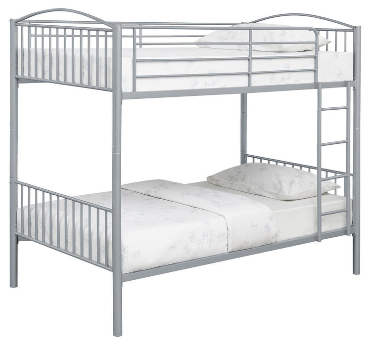 Anson Twin Over Twin Bunk Bed with Ladder - Aras Mattress And Furniture(Las Vegas, NV)