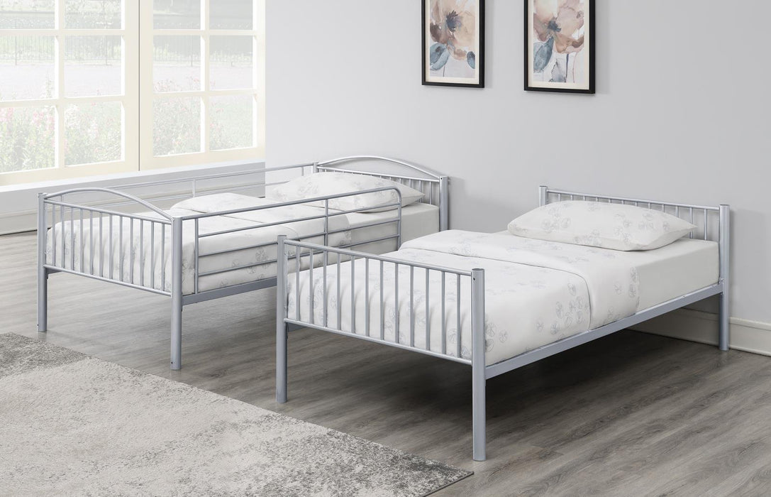 Anson Twin Over Twin Bunk Bed with Ladder - Aras Mattress And Furniture(Las Vegas, NV)