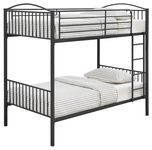 Anson Twin Over Twin Bunk Bed with Ladder - Aras Mattress And Furniture(Las Vegas, NV)