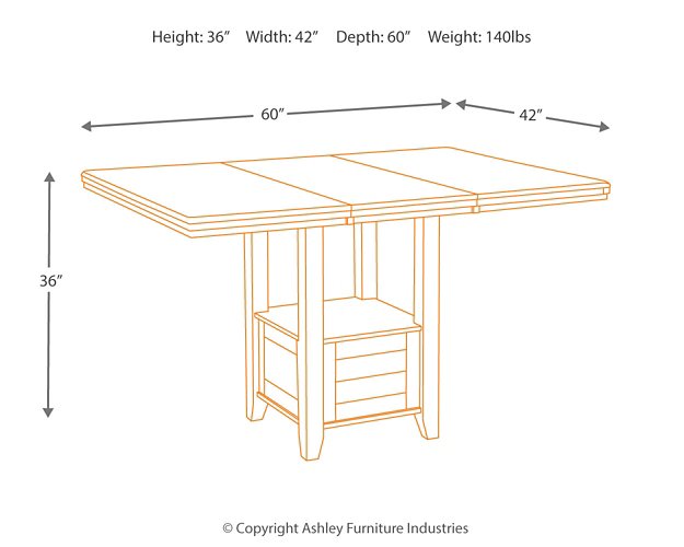 Haddigan Dining Room Set - Aras Mattress And Furniture(Las Vegas, NV)