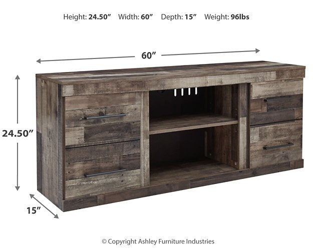 Derekson TV Stand with Electric Fireplace - Aras Mattress And Furniture(Las Vegas, NV)