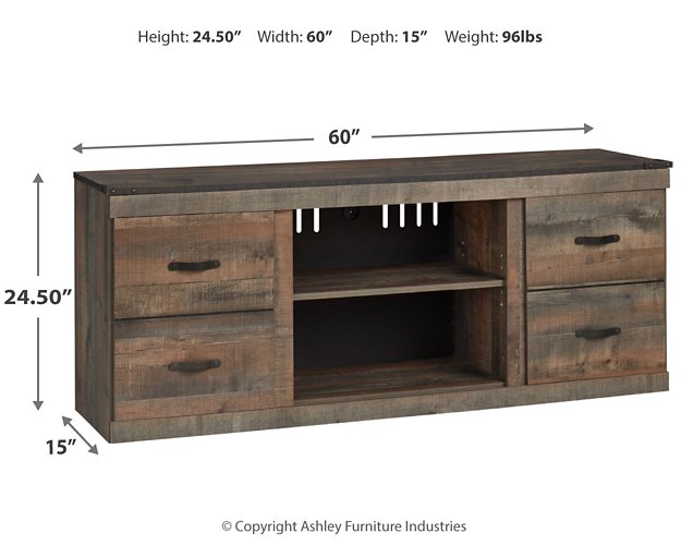 Trinell TV Stand with Electric Fireplace - Aras Mattress And Furniture(Las Vegas, NV)