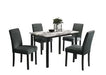 Modern Marble look - Dining Set 5 pcs - Aras Mattress And Furniture(Las Vegas, NV)