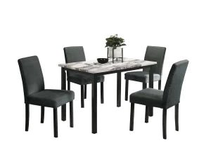 Modern Marble look - Dining Set 5 pcs - Aras Mattress And Furniture(Las Vegas, NV)