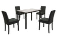 Modern Marble look - Dining Set 5 pcs - Aras Mattress And Furniture(Las Vegas, NV)