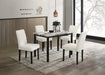 Modern Marble look - Dining Set 5 pcs - Aras Mattress And Furniture(Las Vegas, NV)