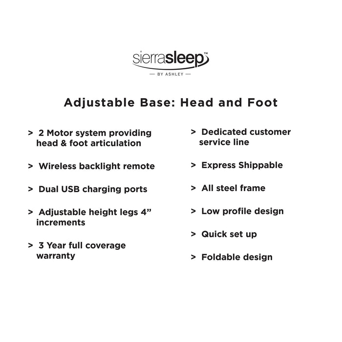 Head-Foot Model-Good Adjustable Base - Aras Mattress And Furniture(Las Vegas, NV)