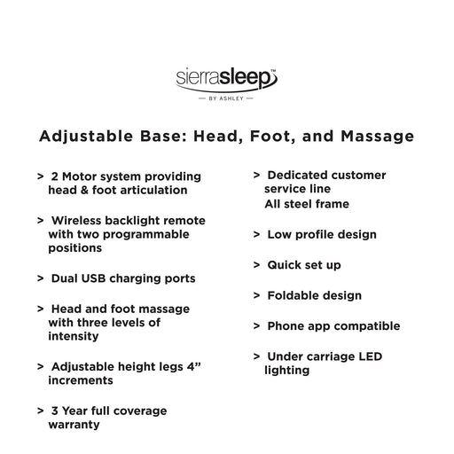 Head-Foot Model Better Adjustable Base - Aras Mattress And Furniture(Las Vegas, NV)