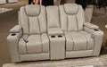 Elevate Edges Glider Reclining Loveseat with Console - Aras Mattress And Furniture(Las Vegas, NV)