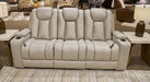 Elevate Edges Reclining Sofa with Drop Down Table - Aras Mattress And Furniture(Las Vegas, NV)