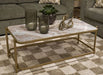 Manor Stone Coffee Table - Aras Mattress And Furniture(Las Vegas, NV)