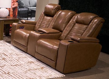 Gruaro Power Reclining Loveseat with Console - Aras Mattress And Furniture(Las Vegas, NV)