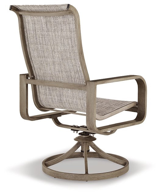 Beach Front Sling Swivel Chair (Set of 2) - Aras Mattress And Furniture(Las Vegas, NV)