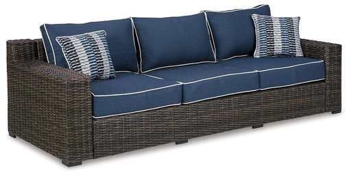 Grasson Lane Outdoor Sofa and Loveseat with Lounge Chairs and End Table - Aras Mattress And Furniture(Las Vegas, NV)