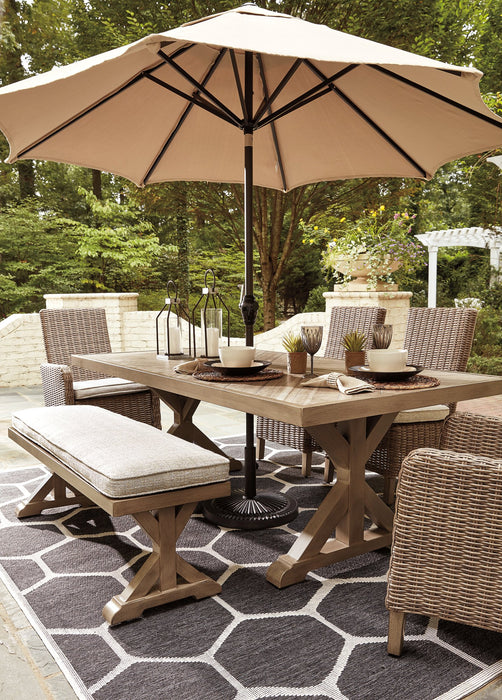 Beachcroft Outdoor Dining Table - Aras Mattress And Furniture(Las Vegas, NV)