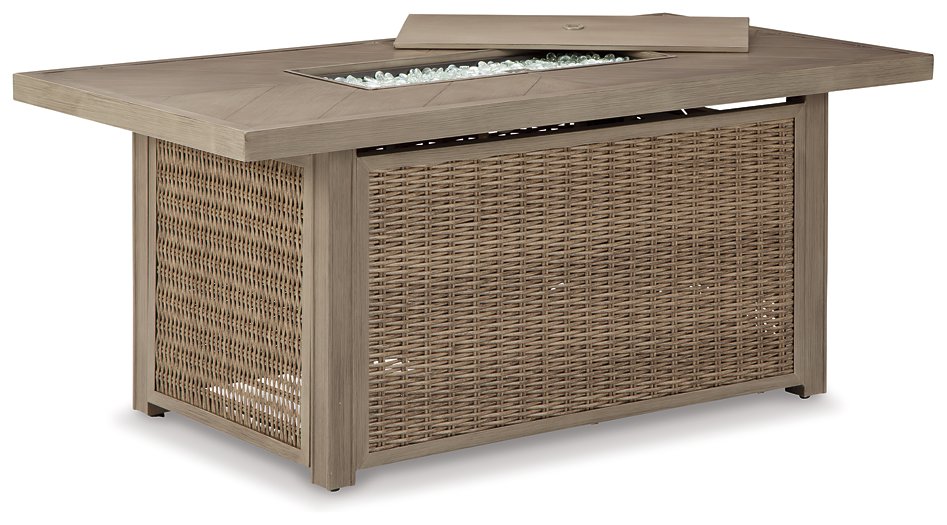 Beachcroft Outdoor Fire Pit Table - Aras Mattress And Furniture(Las Vegas, NV)