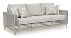 Seton Creek Outdoor Sofa with Cushion - Aras Mattress And Furniture(Las Vegas, NV)