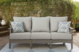 Visola Outdoor Sofa with Cushion - Aras Mattress And Furniture(Las Vegas, NV)