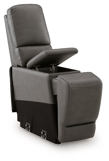 5Z - Pittson Power Reclining Sectional Loveseat with Console - Aras Mattress And Furniture(Las Vegas, NV)