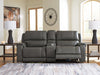 5Z - Pittson Power Reclining Sectional Loveseat with Console - Aras Mattress And Furniture(Las Vegas, NV)