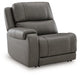 5Z - Pittson Power Reclining Sectional Loveseat with Console - Aras Mattress And Furniture(Las Vegas, NV)