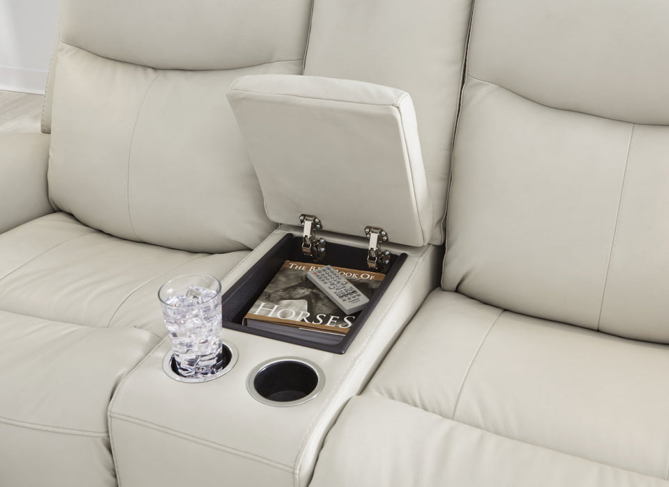 Mindanao Power Reclining Loveseat with Console - Aras Mattress And Furniture(Las Vegas, NV)